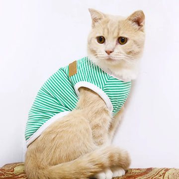 Cute Striped Cat Vest Shirt