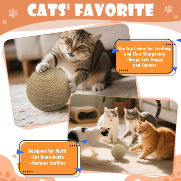 Sisal Scratch Ball for Cats