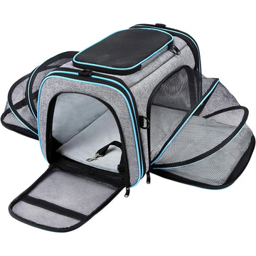 Airline-Approved Expandable Pet Carrier for Small Dogs & Cats