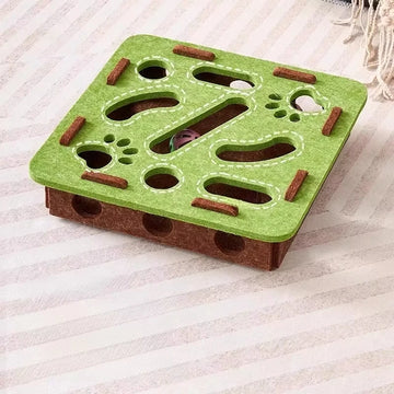 Interactive Felt Cat Puzzle Box