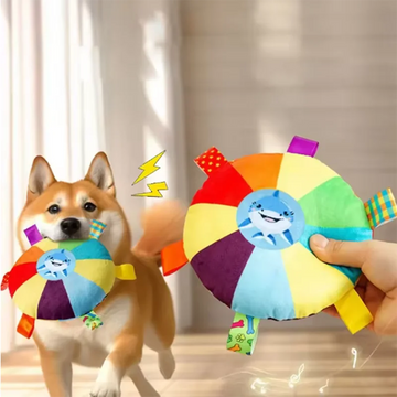 Plush Squeaky Dog Toy with Bell