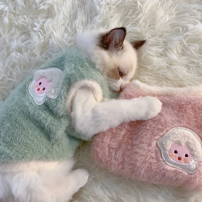 Winter Cat Sweater Vest