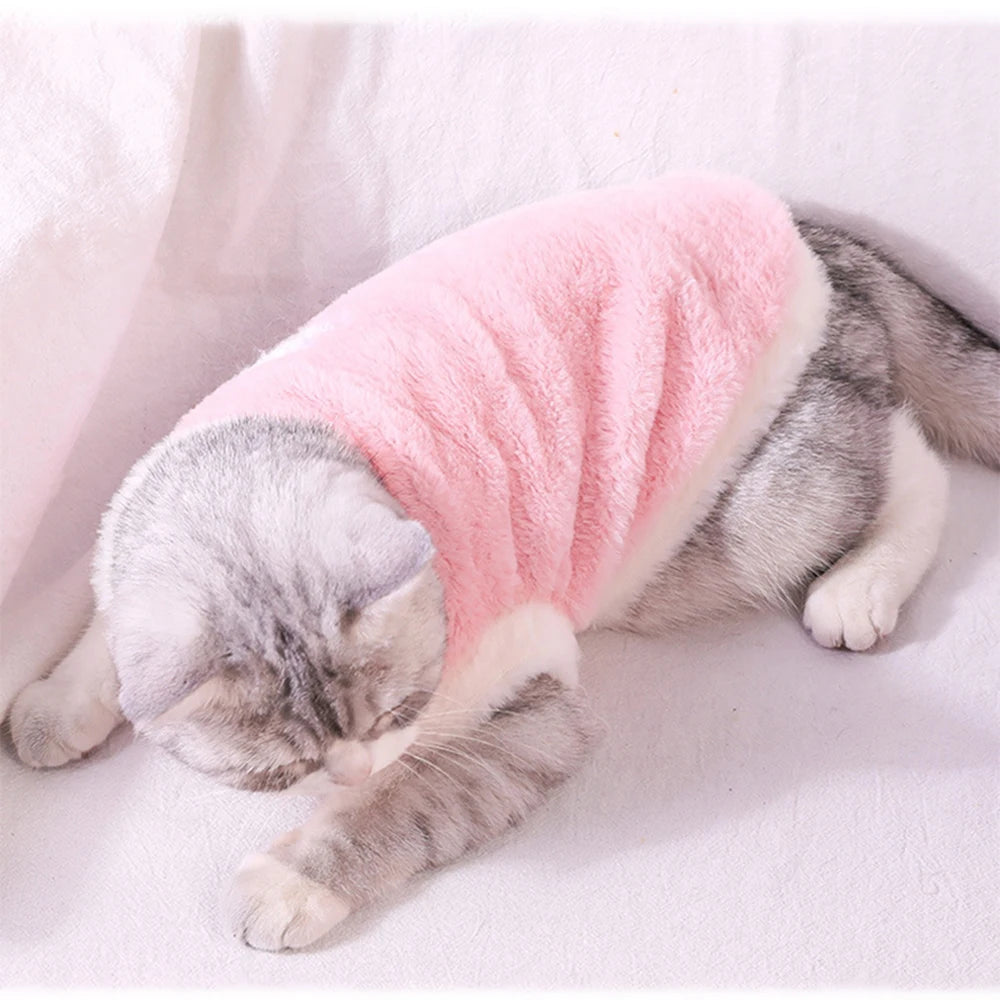 Soft Warm Pet Vest Dress for Cats