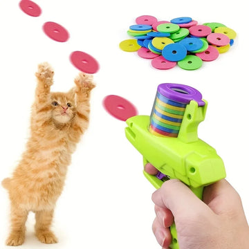 Creative Turnip Foam Disc Launcher Cat Toy