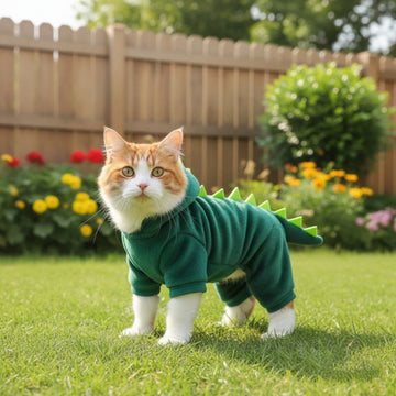 Dinosaur Cat Winter Outfit