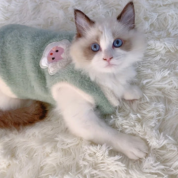 Winter Warm Cat Sweater Vest