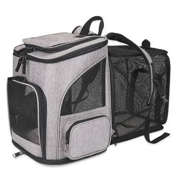 Expandable Pet Carrier Backpack for Cats & Small Dogs