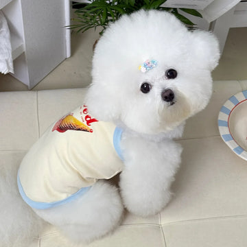 Summer Ice Cream Print Breathable Vest for Small Dogs