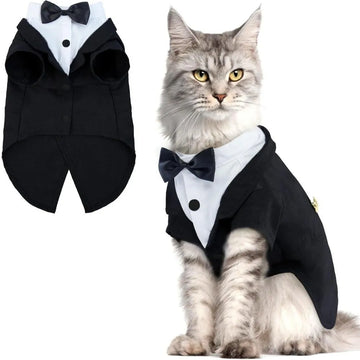 Formal Cat Vest with Bow Tie Costume