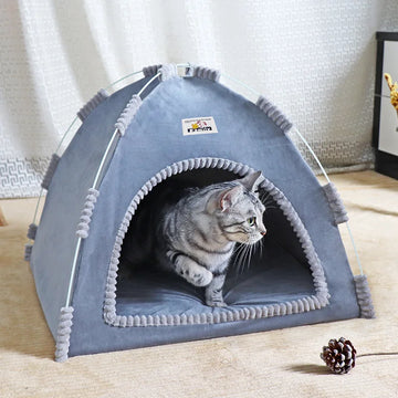 Foldable Cat House Pet Tent Bed