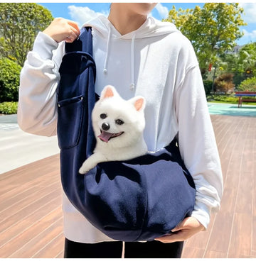 Portable Outdoor Pet Carrier Shoulder Bag for Small Dogs & Cats up to 7.5kg