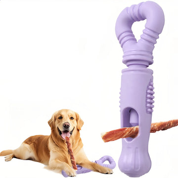 Rotating Dog Treat Dispensing Chew Toy Holder
