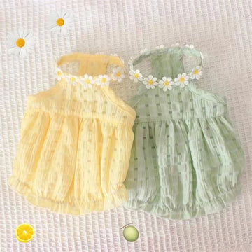 Designer Floral Tutu Dress Premium Summer Apparel for Small Dogs